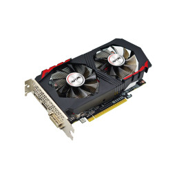 Видеокарта, AFOX, GTX1050Ti GAMING 4GB D5 Dual Fan (4897033788540), AF1050TI-4096D5H7-V9, GDDR5, 128bit, DP, HDMI, DVI, 220*147*56 мм, Цветная коробка