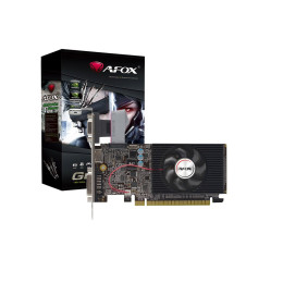 Видеокарта, AFOX, GT610 2GB D3 LP Single Fan (4897033789523), AF610-2048D3L8, DDR3, 64bit, HDMI, DVI, VGA, 146*70*15 мм, Цветная коробка