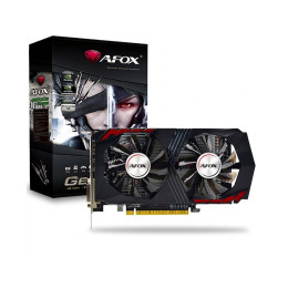 Видеокарта, AFOX, GTX1050Ti GAMING 4GB D5 Dual Fan (4897033788984), AF1050TI-4096D5H5-V10, GDDR5, 128bit, DP, HDMI, DVI, 220*147*56 мм, Цветная коробка