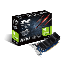 Видеокарта ASUS GeForce GT730 2Gb 64bit GDDR5 902/1605 VGA DVI HDMI HDCP PCI-E GT730-SL-2GD5-BRK