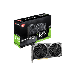 Видеокарта MSI GeForce RTX 3060 VENTUS 2X 12G, 12G GDDR6 192-bit HDMI 3xDP RTX 3060 VENTUS 2X 12G