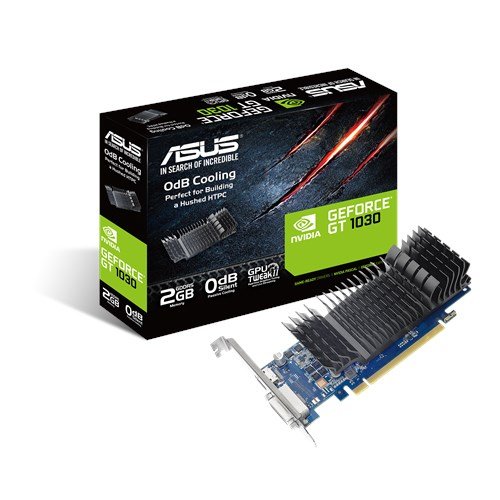 Видеокарта ASUS GeForce GT1030 2GB 64bit GDDR5 6008MHz 1xHDMI 1xDVI-D HDCP low profile GT1030-SL-2G-BRK