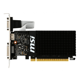 Видеокарта MSI GeForce GT 710, 2GB DDR3 64-bit 1xVGA 1xDVI 1xHDMI GT 710 2GD3H LP