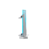 Вертикальный ARGB держатель Видеокарты MSI MPG ARGB GRAPHICS CARD STAND 3-pin ARGB 310g 8 mm tempered glass + SPCC + ABS White