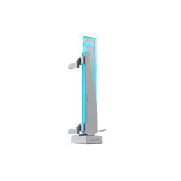 Вертикальный ARGB держатель Видеокарты MSI MPG ARGB GRAPHICS CARD STAND 3-pin ARGB 310g 8 mm tempered glass + SPCC + ABS  White