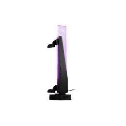 Вертикальный ARGB держатель Видеокарты MPG ARGB GRAPHICS CARD STAND 3-pin ARGB 310g 8 mm tempered glass + SPCC + ABS Black