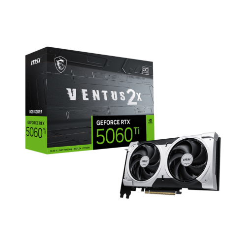 Видеокарта MSI GeForce RTX 5060 Ti 16G VENTUS 2X PLUS, 16Gb GDDR7 128-bit 1xHDMI 3xDP G506T-16V2P