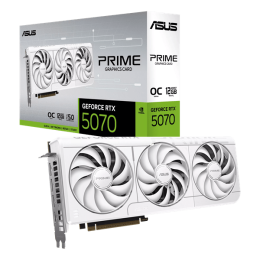 Видеокарта ASUS GeForce RTX 5070 12Gb PRIME-RTX5070-O12G-WHITE 12Gb GDDR7 192-bit 1xHDMI 3xDP PRIME-RTX5070-O12G-W