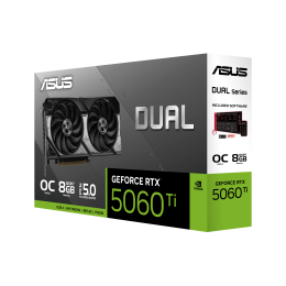 Видеокарта ASUS GeForce RTX 5060 Ti 8Gb, DUAL OC Edition GDDR7 128-bit 1xHDMI 3xDP DUAL-RTX5060TI-O8G