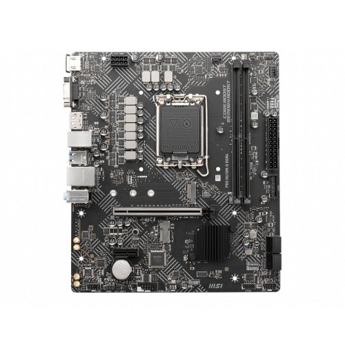 Материнская плата MSI PRO H610M-G DDR4 LGA1700 H610 2xDDR4 4xSATA3 M.2 VGA HDMI DP mATX