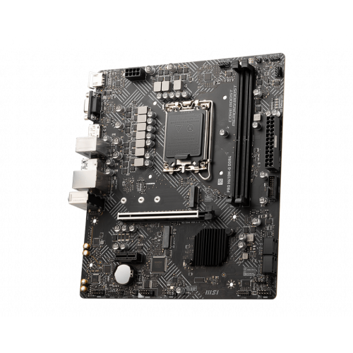 Материнская плата MSI PRO H610M-G DDR4 LGA1700 H610 2xDDR4 4xSATA3 M.2 VGA HDMI DP mATX