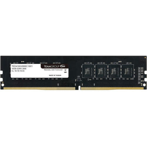 Оперативная память 16GB 2666MHz DDR4 Team Group ELITE PC4-21300 CL19 TED416G2666C1901