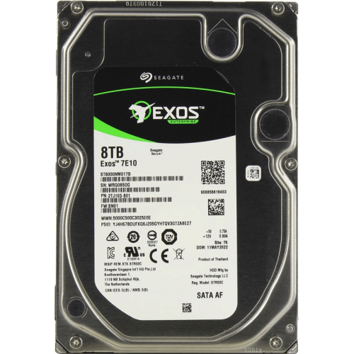 Корпоративный жесткий диск 8Tb Seagate EXOS 7E10 SATA3 3.5" 256Mb 7200rpm ST8000NM017B