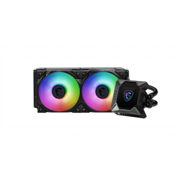Водяное охлаждение для CPU MSI MPG CORELIQUID K240 V2. Socket Intel/AMD, 4pin, Fan 2x120см, ARGB