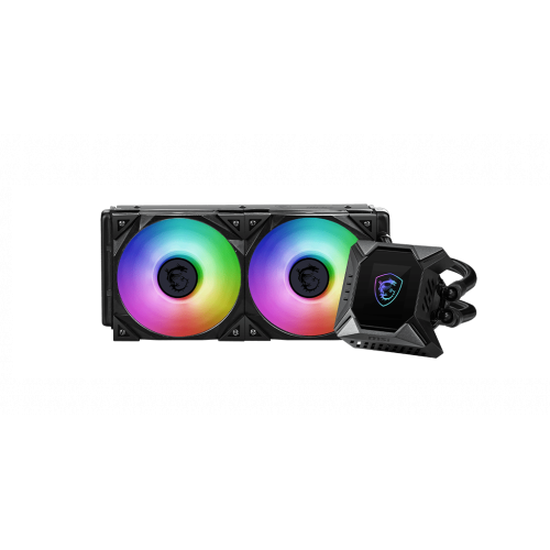 Водяное охлаждение для CPU MSI MPG CORELIQUID K240 V2. Socket Intel/AMD, 4pin, Fan 2x120см, ARGB