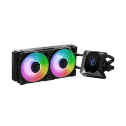 Водяное охлаждение для CPU MSI MPG CORELIQUID K240 V2. Socket Intel/AMD, 4pin, Fan 2x120см, ARGB