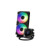 Водяное охлаждение для CPU MSI MPG CORELIQUID K240 V2. Socket Intel/AMD, 4pin, Fan 2x120см, ARGB