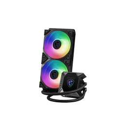 Водяное охлаждение для CPU MSI MPG CORELIQUID K240 V2. Socket Intel/AMD, 4pin, Fan 2x120см, ARGB