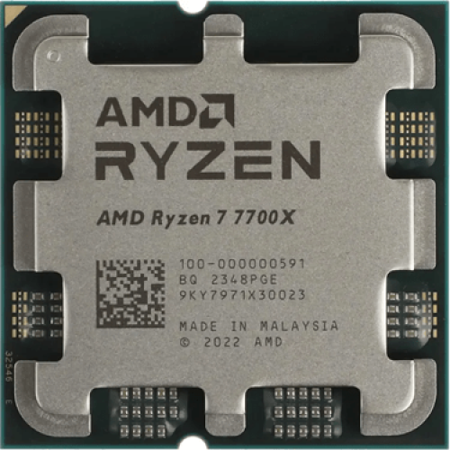 Процессор AMD Ryzen 7 7700X 4,5Гц (5,4ГГц Turbo) Zen4 8-ядер 16-потоков, 8MB L2, 32MB L3, 105W-142W, AM5 OEM 100-000000591