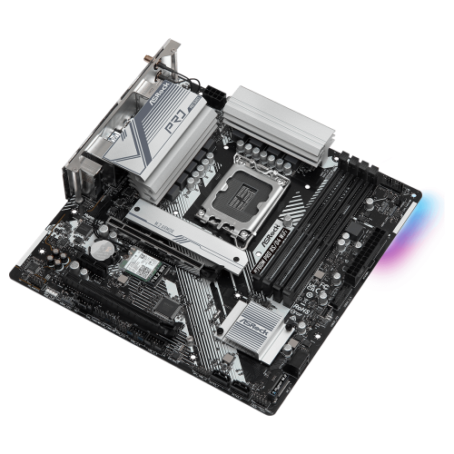 Материнская плата ASRock B760M PRO RS/D4 WIFI LGA1700 4xDDR4 4xSATA RAID 2xM.2 HDMI DP mATX