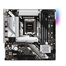 Материнская плата ASRock B760M PRO RS/D4 LGA1700 4xDDR4 4xSATA RAID 2xM.2 HDMI DP mATX