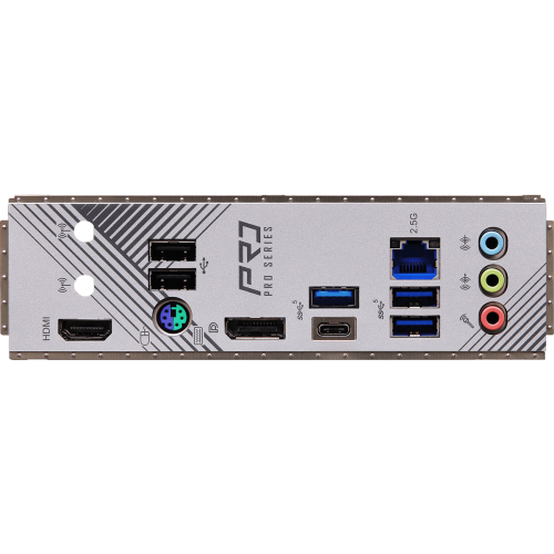 Материнская плата ASRock B760M PRO RS/D4 LGA1700 4xDDR4 4xSATA RAID 2xM.2 HDMI DP mATX
