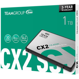 Твердотельный накопитель 1000GB SSD TeamGroup CX2  2.5” SATA3 R540Mb/s, W490MB/s T253X6001T0C101