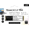 Твердотельный накопитель 512GB SSD TeamGroup MP33 PRO M.2 NVMe R3500Mb/s W3000MB/s TM8FPD512G0C101