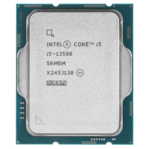 Процессор Intel Core i5-13500 Base 1,8GHz(EC), Performance 2,5GHz(PC), Max Turbo 4,8GHz, Cache 24Mb, 14/20 Raptor Lake, UHD-графика Intel® 770, Base TDP 65W, Turbo TDP 154W, FCLGA1700 w/o cooler, OEM, CM8071505093101