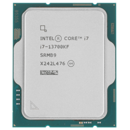 Процессор Intel Core i7-13700KF Base 2,5GHz(EC), Performance 3,4GHz(PC), Turbo 4,2GHz, Max Turbo 5,4GHz, Cache 30Mb, 16/24 Raptor Lake, Base TDP 125W, Turbo TDP 253W, FCLGA1700 OEM, CM8071504820706