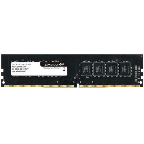 Оперативная память 16GB 3200MHz DDR4 Team Group ELITE PC4-25600 CL22 TED416G3200C2201