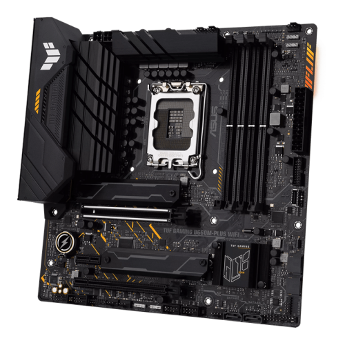 Материнская плата ASUS TUF GAMING B660M-PLUS WIFI, LGA1700 4xDDR5 4xSATA3 RAID 2xM.2 HDMI DP mATX