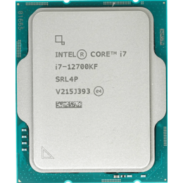 Процессор Intel Core i7-12700KF Base 2,7GHz(EC), Performance 3,6GHz(PC), Turbo 3,8GHz, Max Turbo 5,0GHz, Cache 25Mb, 12/20 Adler Lake, Base TDP 125W, Turbo TDP 190W, FCLGA1700 w/o cooler, OEM, CM8071504553829