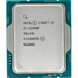 Процессор Intel Core i5-12400F Base 2,5GHz(EC), Performance 4,4GHz(PC), Max Turbo 4,4GHz, Cache 18Mb, 6/12 Adler Lake, Base TDP 65W, Turbo TDP 117W, FCLGA1700 w/o cooler, OEM, CM8071504555318