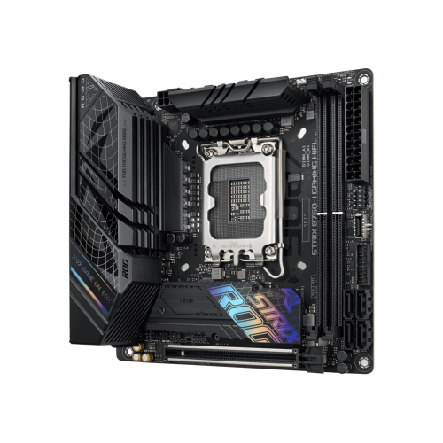 Материнская плата ASUS ROG STRIX B760-I GAMING WIFI LGA1700 2xDDR5 4xSATA3 2xM.2 RAID HDMI DP m-ATX