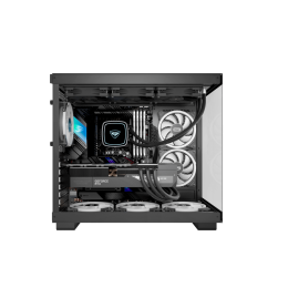 Корпус PCCooler C3T500 ARGB BK ATX/MATX/ITX USB3.1 Gen 2 Type-C, USB3.0, USB2.0, 6xFAN ARGB included (1x сзади, 2x сбоку, 3x снизу ), Black
