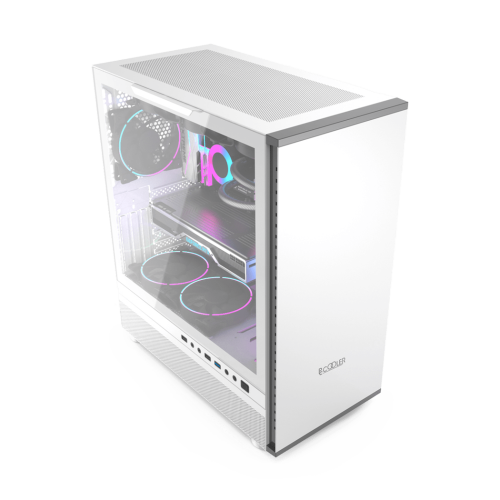 Корпус PCCooler IE200W EATX/ATX/mATX/ITX 2x3.5", 4x2.5", USB3.0, 2USB2.0, 1xFAN ARGB included (1x cзади), White