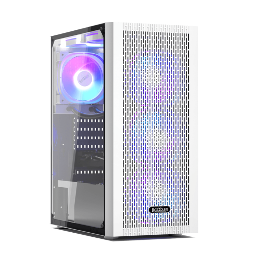 Корпус PCCooler MA100 MESH WH ATX/M-ATX/ITX USB3.0, 2xUSB2.0, 3xFAN ARGB included (3x спереди ) White