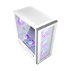 Корпус PCCooler ME200W MESH WH EATX/ATX/mATX/ITX 2x3.5", 4x2.5", USB3.0, 2xUSB2.0 3xFAN ARGB included (3x спереди ) White