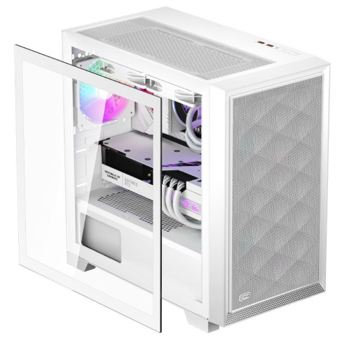 Корпус PCCooler C3D310 WH ARGB mATX/ITX 2x3.5", 2x2.5", USB3.0, 2xUSB2.0, 2xFAN ARGB included, White