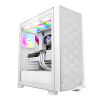 Корпус PCCooler C3D510 WH ARGB EATX/ATX/mATX/ITX 2x3.5", 2x2.5", USB3.0, 2xUSB2.0, 3xFAN ARGB included, White