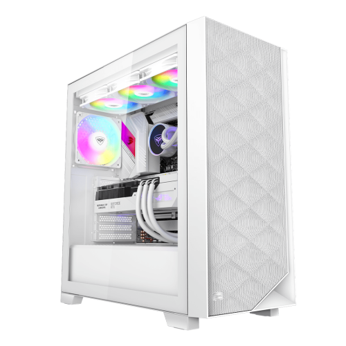 Корпус PCCooler C3D510 WH ARGB EATX/ATX/mATX/ITX 2x3.5", 2x2.5", USB3.0, 2xUSB2.0, 3xFAN ARGB included, White