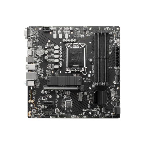 Материнская плата MSI PRO B760M-P LGA1700 4xDDR5 4xSATA3 RAID 2xM.2 HDMI DP mATX
