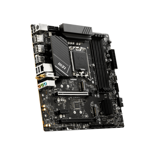 Материнская плата MSI PRO B760M-A WIFI LGA1700 4xDDR5 4xSATA3 RAID 2xM.2 2xHDMI 2xDP mATX