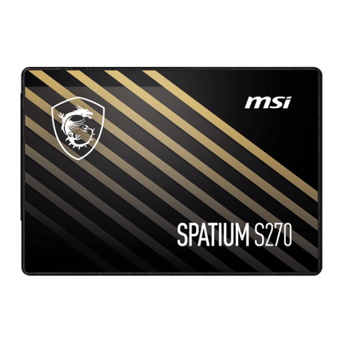 Твердотельный накопитель 960Gb SSD MSI SPATIUM S270 SATA III 2.5" R500Mb/s W450MB/s SPATIUM S270