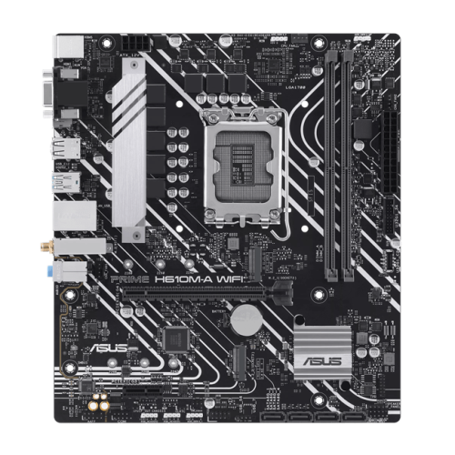 Материнская плата ASUS PRIME H610M-A WIFI, LGA1700 2xDDR5 4xSATA3 2xM.2 D-Sub HDMI DP mATX
