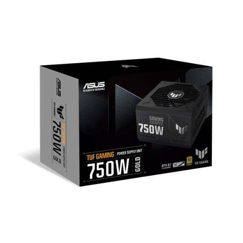 Блок питания ASUS 750W, TUF Gaming 750W Gold, Full Modular, ATX, 80+ GOLD, КПД 92%, Fan 135mm, Черный, TUF-GAMING-750G