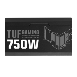 Блок питания ASUS  750W, TUF Gaming 750W Gold, Full Modular, ATX, 80+ GOLD, КПД 92%, Fan 135mm, Черный, TUF-GAMING-750G