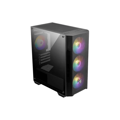 Компьютерный корпус MSI MAG FORGE M100A mATX/Mini-ITX 1x3.5", 2x2.5", 1xUSB 3.2 Gen1, Audio, Mic, Предустановлены 4xRGB FAN, Micro ATX,