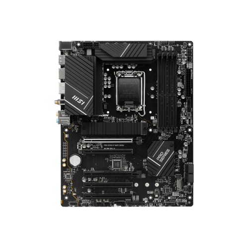 Материнская плата MSI PRO B760-P WIFI DDR4 LGA1700 4xDDR4 4xSATA3 RAID 2xM.2 HDMI DP ATX